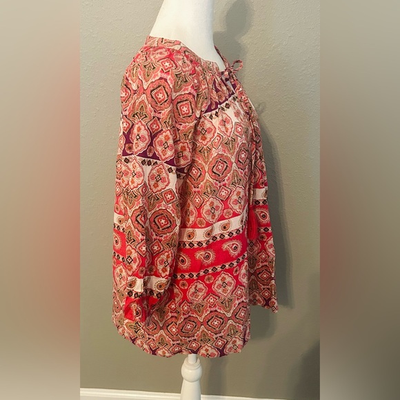 NEW Unique Spectrum Blouse Women’s size Medium BOHO Top Shirt NWT - Picture 6 of 13